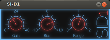 My SI-D1 distortion running as a standalone JACK application.
